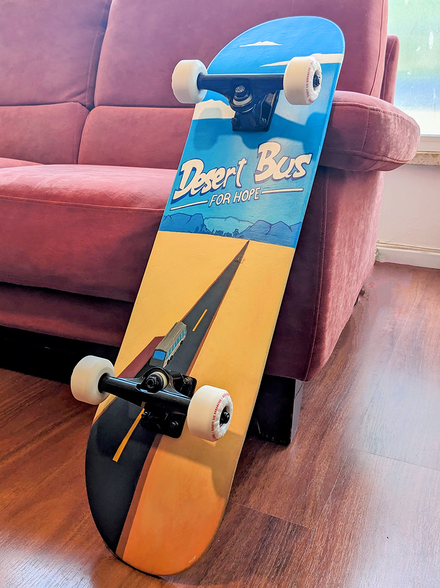 Desert Bus For Hope Skateboard